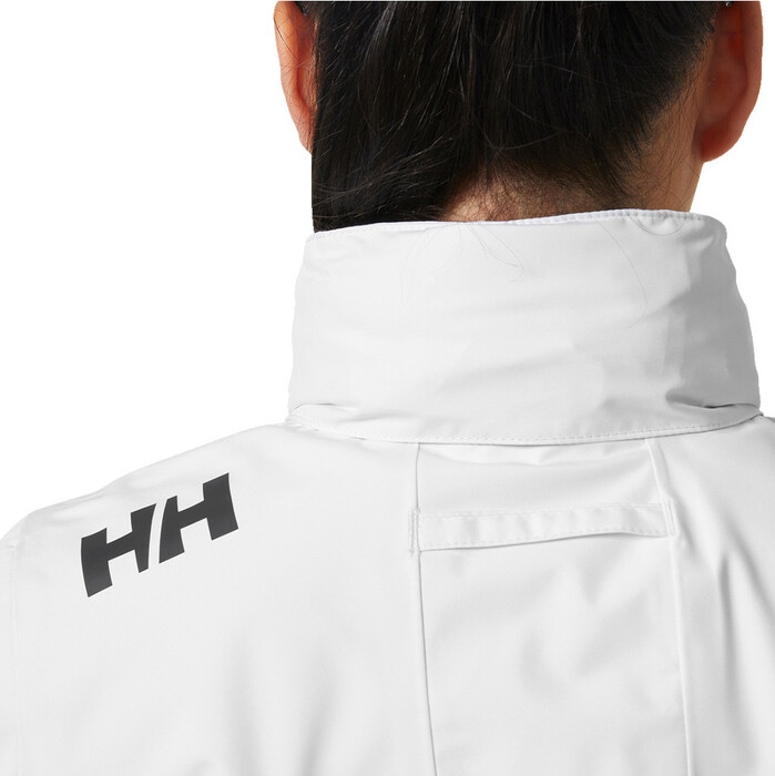 2024 Helly Hansen Mujer Crew Chaqueta De Vela De Capa Intermedia Con Capucha 2.0 34447 - White